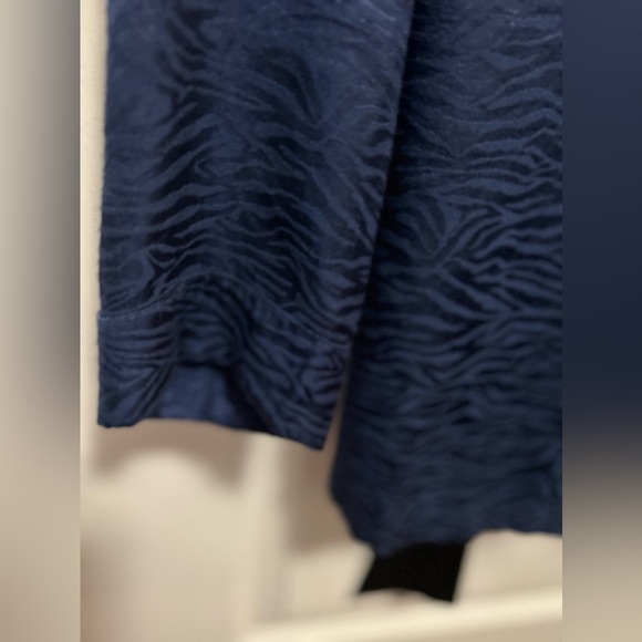 VICTORIA’S SECRET kimono robe black and blue zebra print women’s M/L women’s - Picture 11 of 13